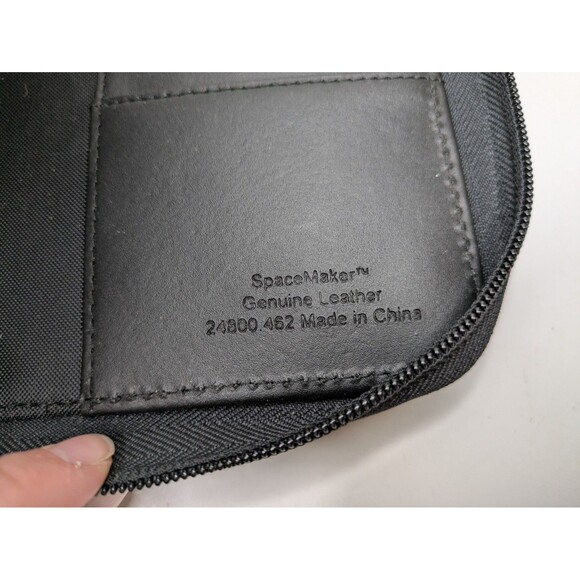 🍁 3/$20 Franklin Covey Spacemaker Genuine Leather Black 6 Ring 1” Binder Rings - Picture 6 of 9